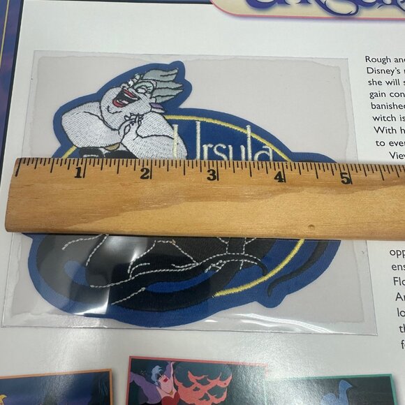 Willabee & Ward Disney Villain Ursula 1989 Collectible Patch & Card - Picture 3 of 4